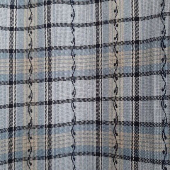 PENMANS Button Down Plaid Check Shirt Blue PLUS Sz 3X - Picture 8 of 10